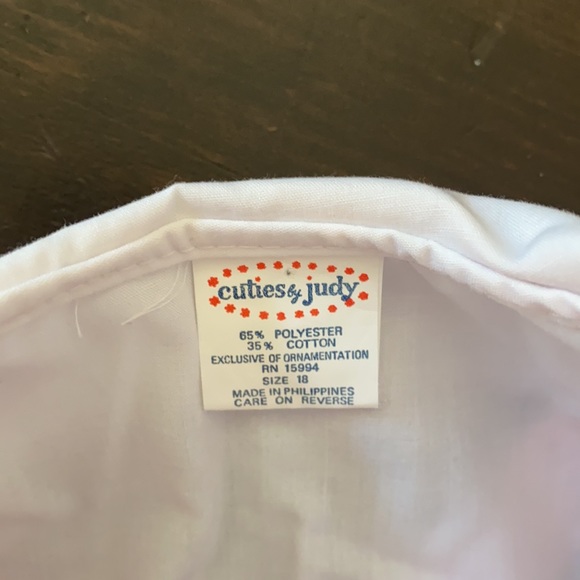 Cuties by Judy size 18 months romper jumper pink embroidered vintage - Picture 3 of 6